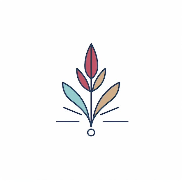 Reed Icon Plant and Nature Symbol Art Logo Illustration