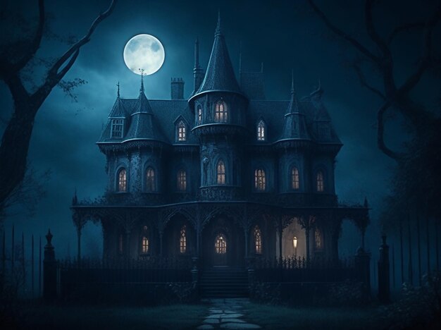 reepy house for Halloween strange gothic house