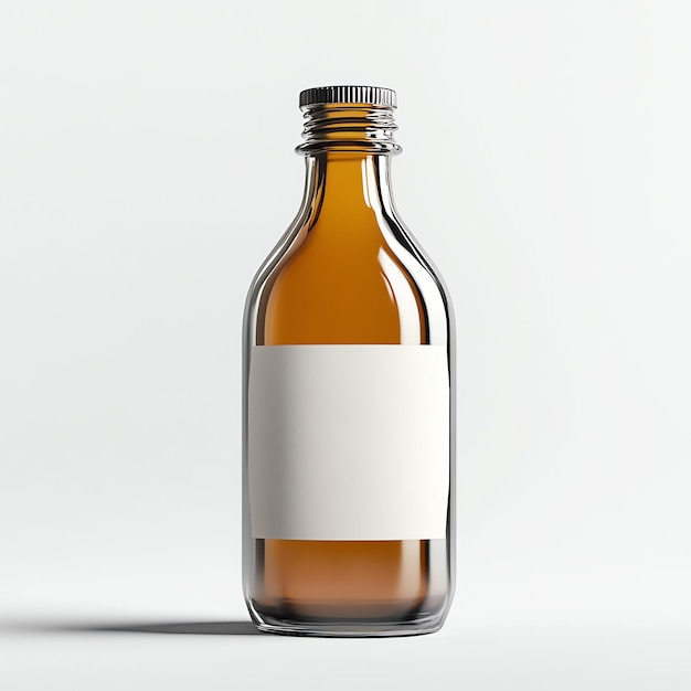 Refillable bottle design with label