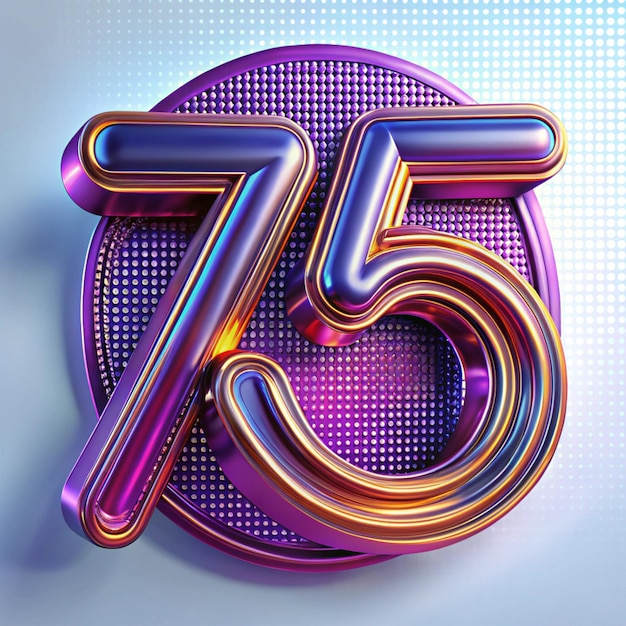 Refined 75th Anniversary Badge Design for Posters and Packaging