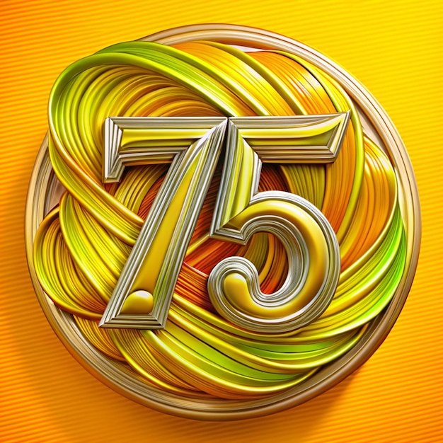 Refined 75th Anniversary Badge Design for Posters and Packaging