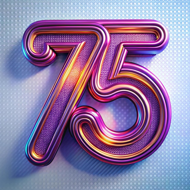 Refined 75th Anniversary Badge Design for Posters and Packaging