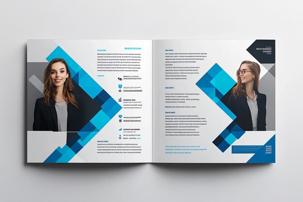 Photo refined bifold brochure layout photo