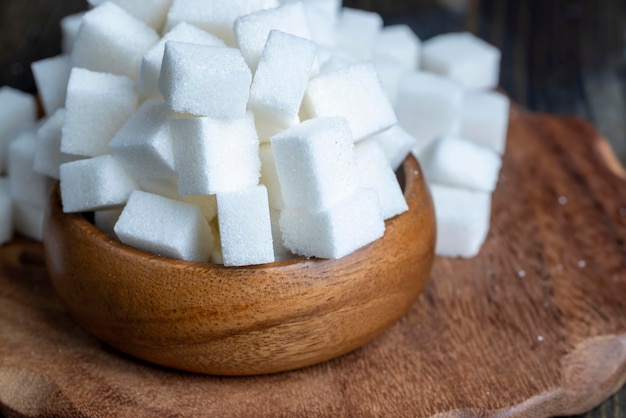 Refined white beet sugar cubes