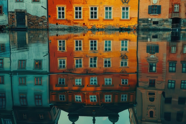 Photo reflection in water prague budapest overview