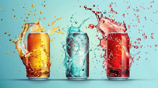 Photo refreshing 522 soft drink logo high detailed drink concept