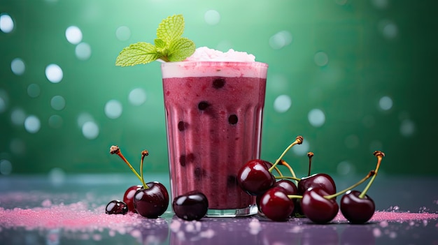 Refreshing berry cherry background