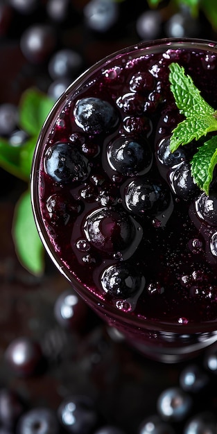 Refreshing Blueberry Mint Smoothie