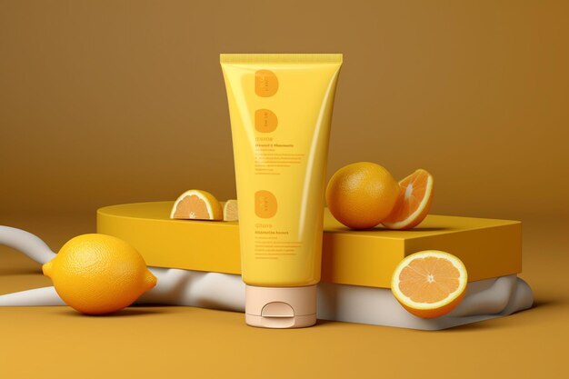 Refreshing Citrus Beauty Packaging Mockup