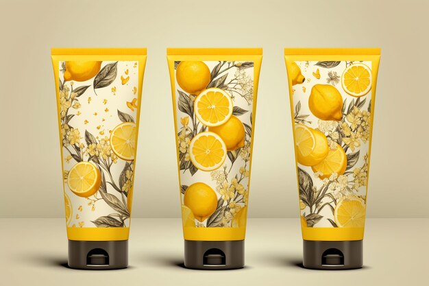 Refreshing Citrus Design for Cosmetic Packaging