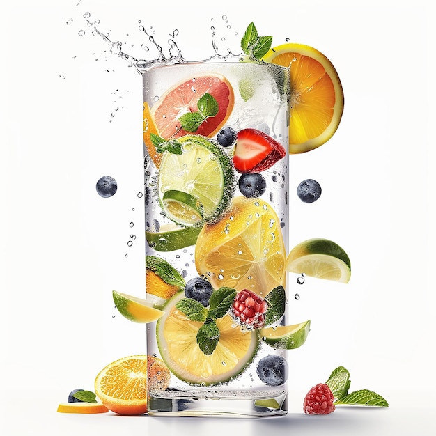 Refreshing Infused Water with Mixed Citrus Fruits