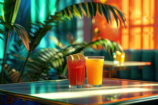 Refreshing Juice Bar in Luxury Wellness Setting