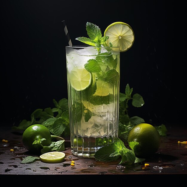 Refreshing Mojito Cocktail Generative AI