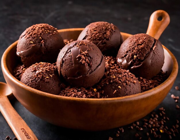 Refreshing pleasure Chocolate ice cream to combat the summer heat