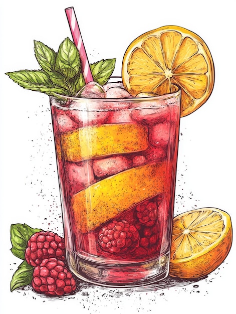 Refreshing Raspberry Lemonade with Mint