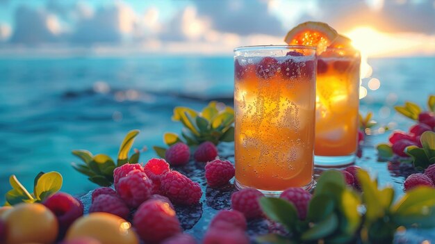 Refreshing Summer Cocktails at Sunset Beach