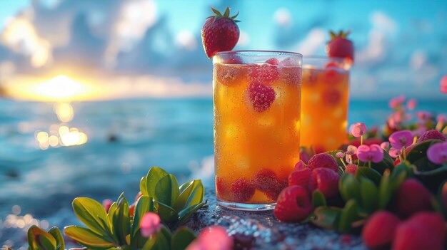 Refreshing Summer Cocktails at Sunset Beach