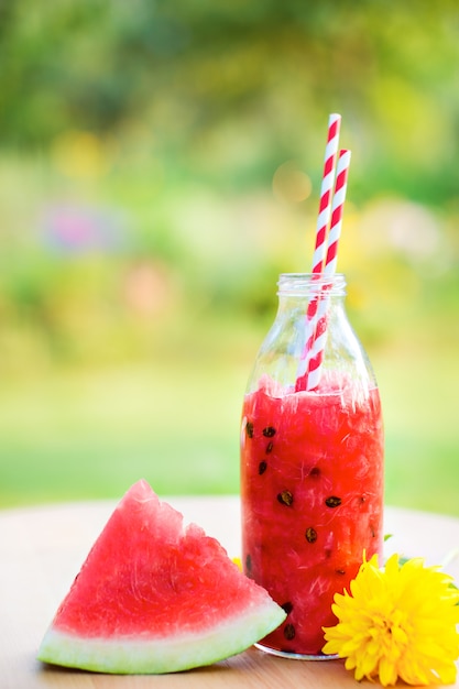 Refreshing summer watermelon drink