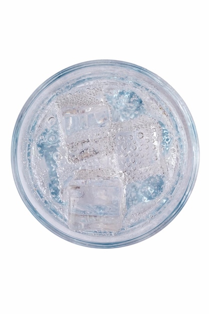 Refreshing tonic or mineral water with ice