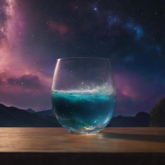 Refreshing water in a cosmic setting