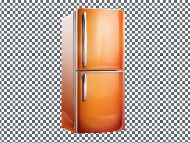 Refrigerator isolated on transparent background