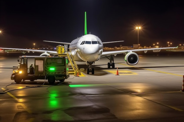 Refueling an Aircraft at the Airport Generative AI