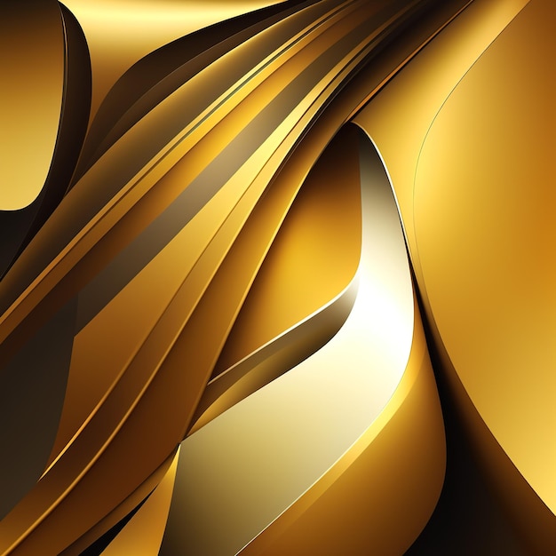 Regal Golden Waves A Luxurious Design