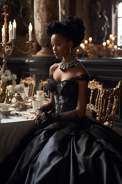 Regal Romance Black Beauty Bridgerton Style