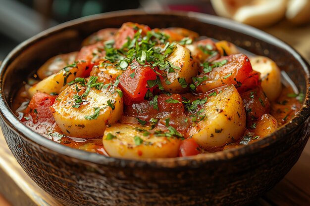 Regional Italian Comfort Dish Served in a Rustic Setting