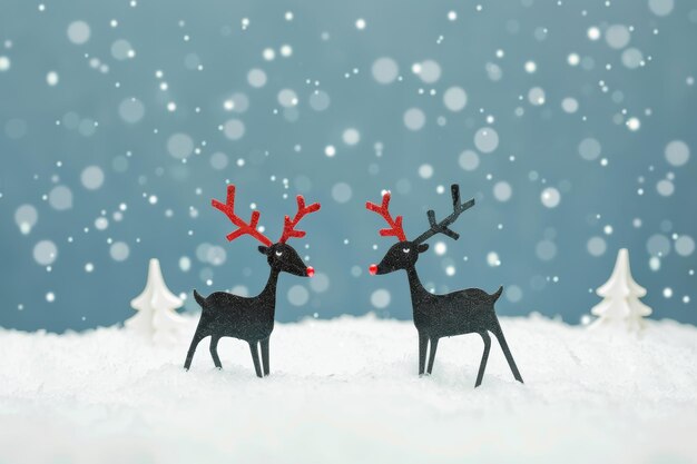 Photo reindeer safaris and hot winter tours in laplands snowfilled festive landscapes