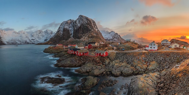 Reine fishing village Lofoten Norway