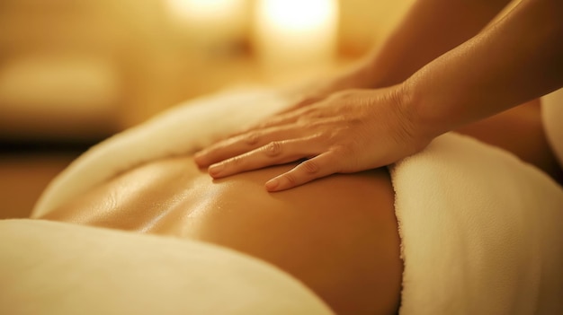 Photo rejuvenating massage therapy for relaxation and wellness