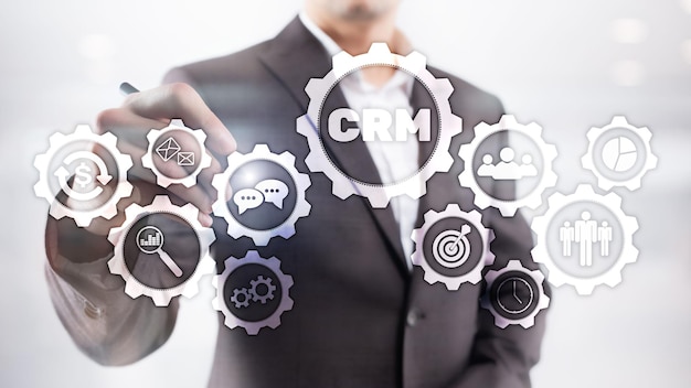 Relationship Management Business Customer CRM Management Analysis Service Concept