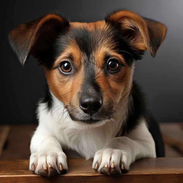 Relaxed Jack Russell Puppy Lounging