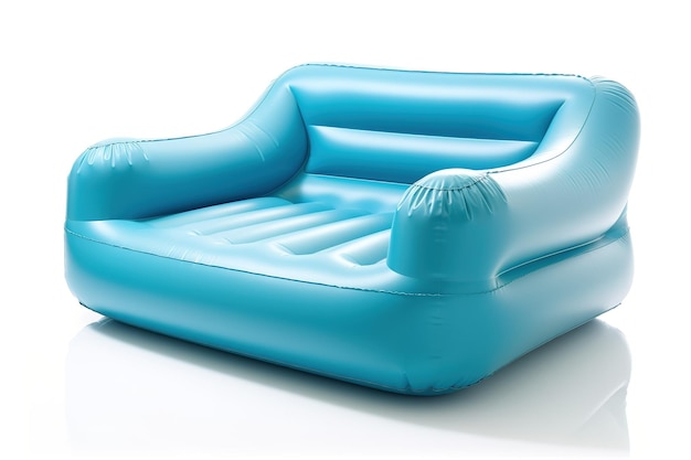 A Relaxing Inflatable Sofa for Summertime Fun on White or PNG Transparent Background