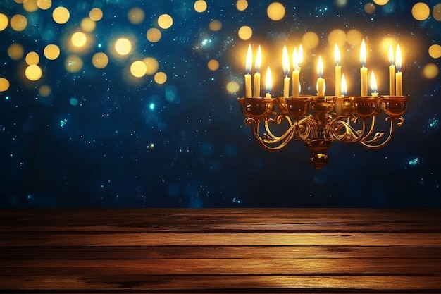 Photo religion image of jewish holiday hanukkah background