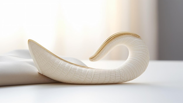 Religion image of shofar horn on white prayer