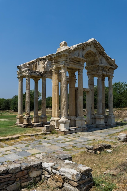 Remains of ancient ruins in Aphrodisia Turkey