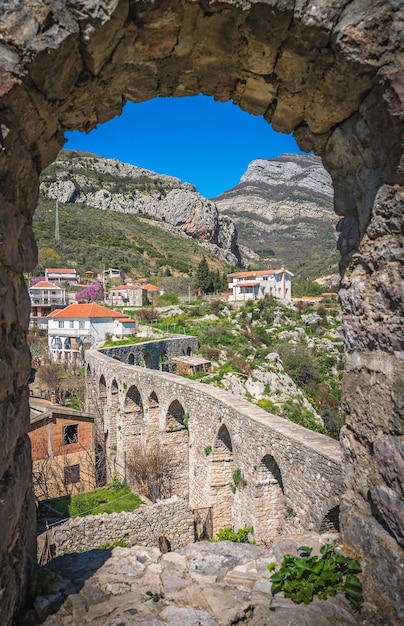 Remains of aqueduct in Stari Bar