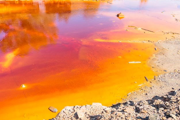 Remains of the old mines of Riotinto in Huelva Spain