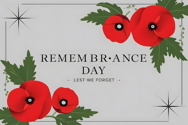 Photo remembrance day background design