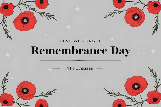 Photo remembrance day background design