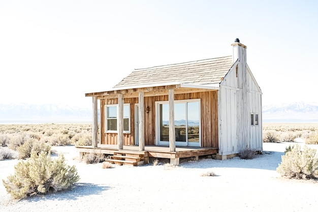 Remote Cabin in the Desert