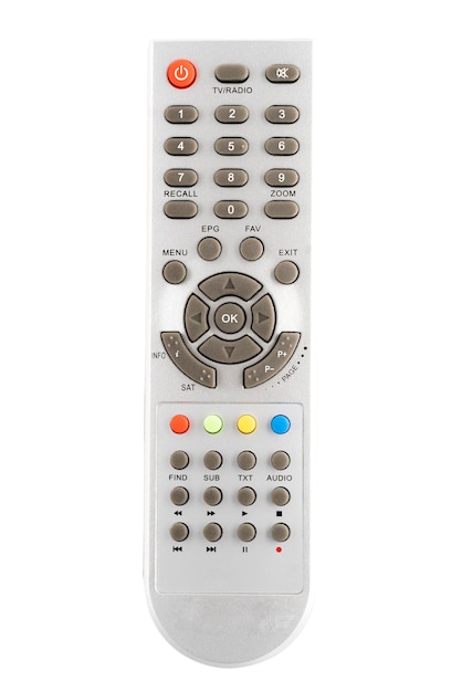 Remote control isolated on white background