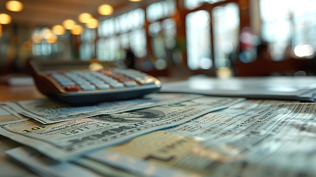 a remote control sits on top of a stack of dollar bills