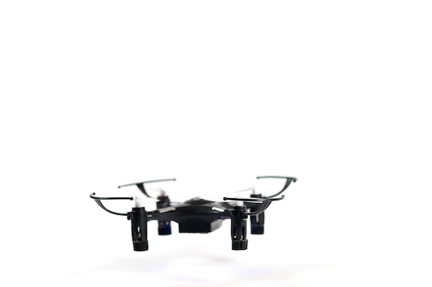 Remote controlled quadcopter drone. Toy Drone quadrocopter.