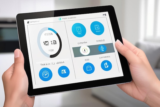 Remote home control system on a digital tablet or phone