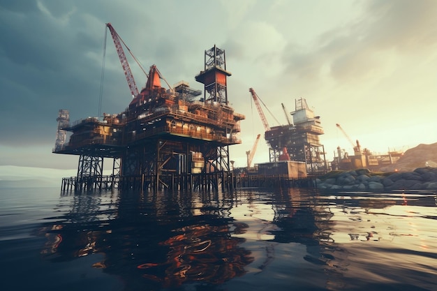 Remote Offshore Wellhead Platform Generative AI