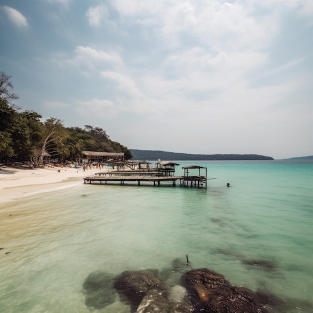 Remote and Pristine Koh Rong Sanloem Island