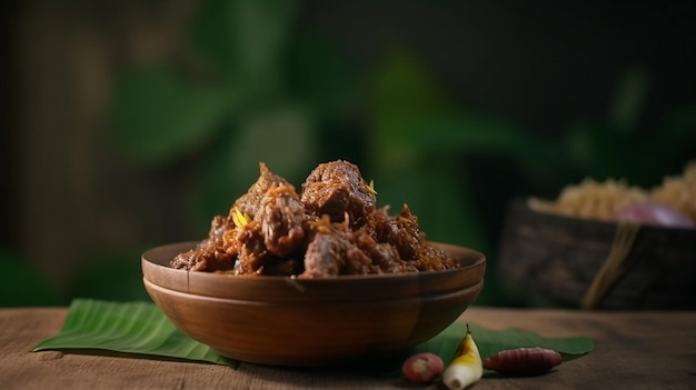 Rendang Padang Spicy beef stew from Padang Indonesia